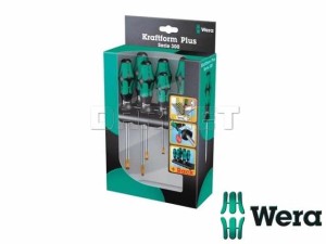 Zestaw wkrętaków Kraftform Plus Lasertip + wieszak, 335/350/355/6 - WERA (05105622001)