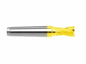 Frez 2-ostrzowy krótki z chwytem stożkowym Morse'a DIN326-D, HSS-E TiN Golden Line - 36MM - FENES