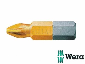 Grot krzyżowy tytanowy 855/1 Tin,10 szt. w opk. - WERA (05480223001)