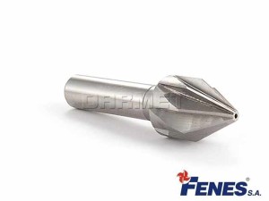 Pogłębiacz stożkowy 60° z chwytem walcowym, DIN 334-A HSS - 25MM - FENES