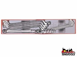 Zestaw kluczy oczkowych, 11 szt. - TENGTOOLS (6891-0157)
