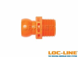 4 segmenty z gwintem zewnętrznym NPT 1/2", system 1/2" - LOC-LINE (51805)