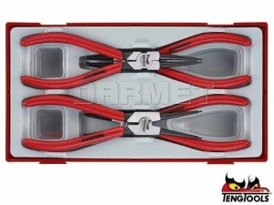 Zestaw szczypiec do pierścieni osadczych TT474-7, do pierścieni: 19-60MM - 4 szt. - TENGTOOLS (0403-0102)