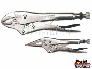 Zestaw szczypiec uniwersalnych samozaciskowych 402 - 2 szt. - TENGTOOLS (11678-0107)