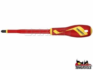 Wkrętak krzyżowy Pozidriv izolowany, MDV864N - PZ2 x 100MM - TENGTOOLS (17789-0308)