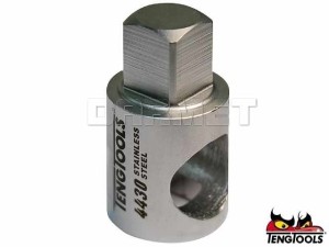 Łącznik redukcyjny, nierdzewny MS120036-C, chwyt wewn.: 1/2", chwyt zewn.: 3/8" - TENGTOOLS (16760-0204)