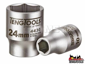 Nasadka 1/2" sześciokątna ze stali nierdzewnej, MS1205246-C - 24MM x 39,5MM - TENGTOOLS (16258-1201)