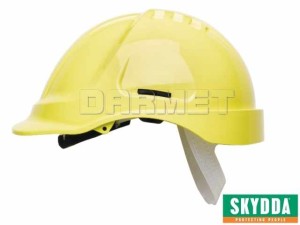 Kask ochronny PROTECTOR Style 600 żółty Hi-Vis, rozmiar 50-66 - SKYDDA (317550242)
