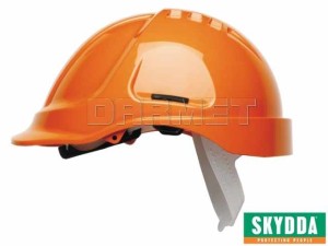 Kask ochronny PROTECTOR Style 600 pomarańczowy Hi-Vis, rozmiar 50-66 - SKYDDA (317550267)