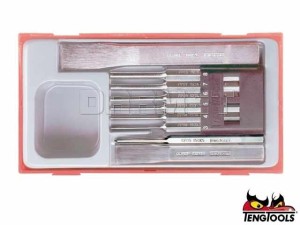 Zestaw wybijaków, przecinaków i punktaka, TTPC09 - 9szt. - TENGTOOLS (6922-0101)