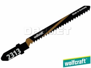 Brzeszczoty do wyrzynarek z trzpieniem "T", do drewna, głębokość cięcia: 20MM - 2 sztuki - WOLFCRAFT (WF2313000)
