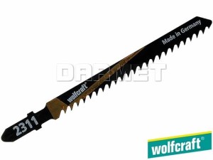 Brzeszczoty do wyrzynarek z trzpieniem "T", do drewna, głębokość cięcia: 50MM - 5 sztuk - WOLFCRAFT (WF2361000)