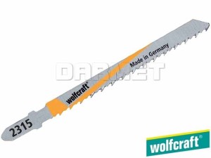 Brzeszczoty do wyrzynarek z trzpieniem "T", do drewna, głębokość cięcia: 40MM - 5 sztuk - WOLFCRAFT (WF2365000)