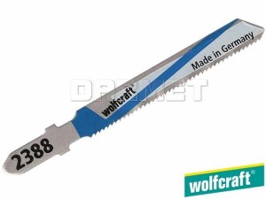 Brzeszczoty do wyrzynarek z trzpieniem "T", do metalu, głębokość cięcia: 1-3MM - 2 sztuki - WOLFCRAFT (WF2388000)