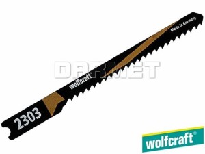 Brzeszczoty do wyrzynarek z trzpieniem "U", do drewna i tworzyw sztucznych, głębokość cięcia: 20MM - 2 sztuki - WOLFCRAFT (WF2303000)