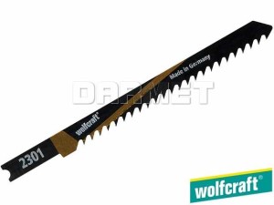 Brzeszczoty do wyrzynarek z trzpieniem "U", do drewna i tworzyw sztucznych, głębokość cięcia: 50MM - 5 sztuk - WOLFCRAFT (WF2351000)