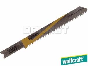 Brzeszczoty do wyrzynarek z trzpieniem "U", do drewna i tworzyw sztucznych, głębokość cięcia: 20MM - 5 sztuk - WOLFCRAFT (WF2355000)