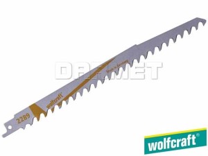 Brzeszczoty szablaste do elektrycznych pił ręcznych, do drewna, głębokość cięcia: 20-190MM - 2 sztuki - WOLFCRAFT (WF2289000)