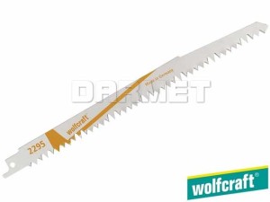 Brzeszczoty szablaste do elektrycznych pił ręcznych, do drewna, głębokość cięcia: 10-180MM - 2 sztuki - WOLFCRAFT (WF2295000)