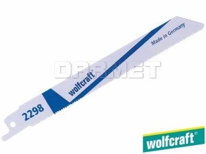 Brzeszczoty szablaste do elektrycznych pił ręcznych, do metalu, głębokość cięcia: 1-3MM - 2 sztuki - WOLFCRAFT (WF2298000)