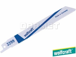 Brzeszczoty szablaste do elektrycznych pił ręcznych, do metalu, głębokość cięcia: 2-8MM - 2 sztuki - WOLFCRAFT (WF2299000)