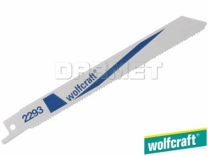 Brzeszczoty szablaste do elektrycznych pił ręcznych, do metalu, głębokość cięcia: 2-8MM - 2 sztuki - WOLFCRAFT (WF2293000)