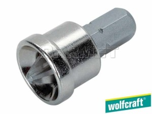 Końcówki krzyżowe Phillips do prac wykończeniowych, długość: 25MM, rozmiar: PH2 - 2 sztuki - WOLFCRAFT (WF1342000)