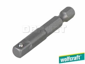 Adapter do kluczy nasadowych, do gniazd z mocowaniem: 1/4", długość: 50MM - WOLFCRAFT (WF1579000)