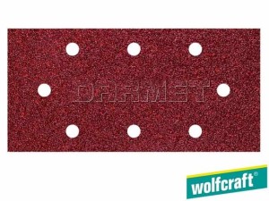Pasek szlifierski samoprzyczepny, granulacja: 40, wymiary: 93MM x 190MM - 5 sztuk - WOLFCRAFT (WF1992000)