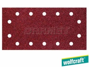 Pasek szlifierski samoprzyczepny, granulacja: 40, wymiary: 115MM x 230MM - 5 sztuk - WOLFCRAFT (WF3182000)