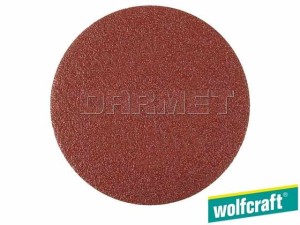 Krążki ścierne samoprzyczepne do dysków szlifierskich, granulacja: 80, średnica: 125MM - 5 sztuk - WOLFCRAFT (WF2214100)