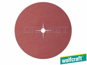 Nakładki ścierne do dysków szlifierskich, granulacja: 40, średnica: 125MM - 10 sztuk - WOLFCRAFT (WF2001000)