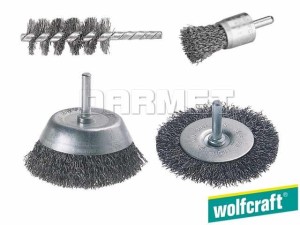 Zestaw szczotek drucianych, 4 sztuki - WOLFCRAFT (WF2133000)