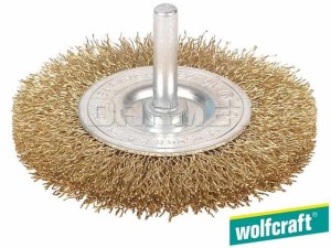 Szczotka druciana tarczowa, średnica: 75MM - WOLFCRAFT (WF2110000)