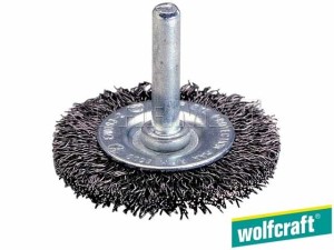 Szczotka druciana tarczowa ze stali nierdzewnej, średnica: 75MM - WOLFCRAFT (WF2711000)