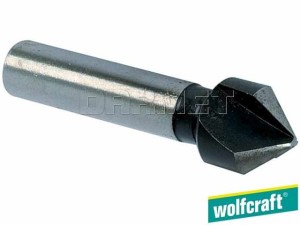 Pogłębiacz stożkowy 90° z chwytem walcowym, HSS - 12MM - WOLFCRAFT (WF2505000)