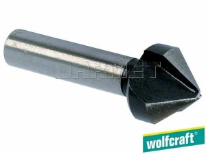 Pogłębiacz stożkowy 90° z chwytem walcowym, HSS - 16MM - WOLFCRAFT (WF2506000)
