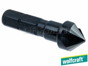 Pogłębiacz stożkowy 90° z chwytem sześciokątnym, HSS - 12MM - WOLFCRAFT (WF2580000)