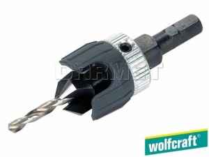 Nawiertak z pogłębiaczem 12MM, średnica nawiertaka: 3,2MM - WOLFCRAFT (WF2544000)
