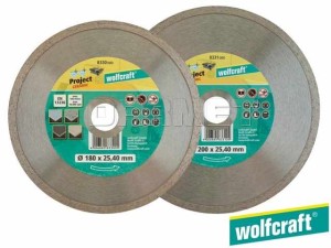 Tarcza diamentowa do cięcia ”Project Ceramic”, 200 x 10 x 25,4MM - WOLFCRAFT (WF8331000)