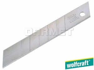 Ostrza odłamywane, 7 segmentów, szerokość ostrza: 18MM - 5 sztuk - WOLFCRAFT (WF4181000)