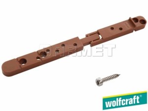 Zestaw uzupełniający „ukryte połączenia wkrętami”, łączniki - 100 sztuk - WOLFCRAFT (WF6974000)