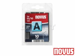 Zszywki typ 53, wymiary: 10MM x 11,30MM - V2A - stal nierdzewna - NOVUS (NV042-0458)