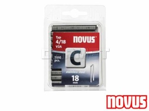 Zszywki typ 4, wymiary: 18MM x 6,10MM - V2A - stal nierdzewna - NOVUS (NV042-0459)