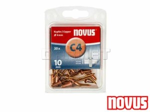 Nity typ C 4 x 10MM - 20 sztuk - NOVUS (NV045-0039)