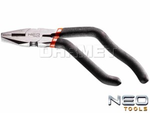 Szczypce uniwersalne z wygiętymi uchwytami, długość: 195MM - NEO TOOLS (01-080)