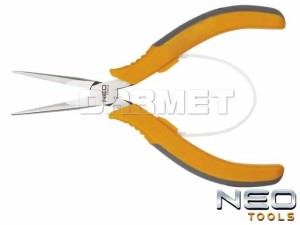 Szczypce precyzyjne wydłużone proste, długość: 130MM - NEO TOOLS (01-102)