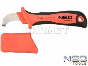 Nóż monterski izolowany z ostrzem ślizgowym, długość: 190MM, długość ostrza: 50MM - NEO TOOLS (01-551)