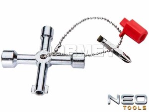 Klucz uniwersalny do szaf, chromowany - NEO TOOLS (02-001)