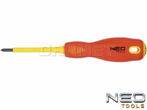 Wkrętak krzyżowy Phillips, izolowany - PH2 x 215MM - NEO TOOLS (04-073)